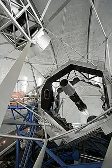 Keck II telescope's segmented primary mirror made of Zerodur