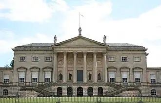 Kedleston Hall by Matthew Brettingham and Robert Adam, begun 1769, a large English country house