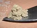 Kief collected from a grinder with a screen