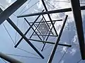 Kenneth Snelson's Needle Tower art sculpture.