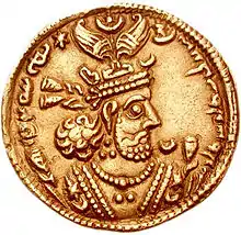 Gold coin of Khosrow II  (r. 570–628).