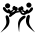 Kickboxing pictogram