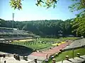 The Marching Mountaineers practice in the early morning hours.