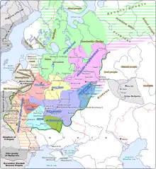 Kievan Rus' in 1237, on the eve of the Mongol invasion of Kievan Rus'