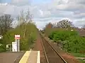 Kilmaurs railway station looking towards Stewarton.