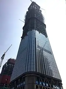 CITIC Tower under construction in 2016.