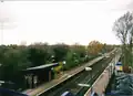 The station in 2010. King's Sutton station was upgraded, got a new shelter and re-gained its footbridge in 2006