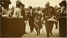 King Sisowath greeting French officials in 1911.