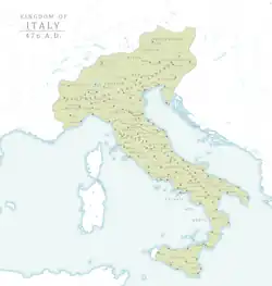 The Kingdom in 476 AD