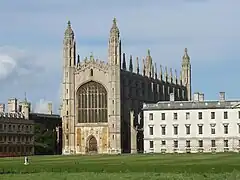 Tudor arch window at King's College Chapel, Cambridge (1446–1531)