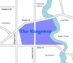 Vicinity of The Kingsway