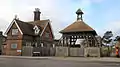 Lychgate at Kirkley Cemetery, Lowestoft, Suffolk