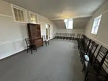 Far western classroom on the third floor of the temple