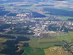 Aerial view of Klimovsk