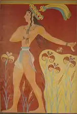 The Prince of Lilies, from the Bronze Age Palace of Minos at Knossos on Crete