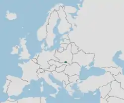 Location of Komańcza Republic