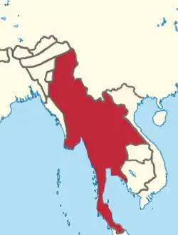 Konbaung Empire in 1767