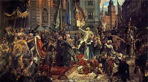 Constitution of 3 May 1791 – oil on canvas, painted by Jan Matejko in 1891 (the centenary of the constitution)