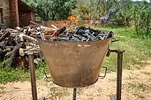 Artisinal biochar production in a Kontiki-Kiln