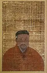 Portrati of the Confucian scholar, An Hyang, stored at Sosu Seowon