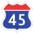 Korea Expressway No.45.svg