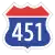 Korea Expressway No.451.svg