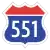 Korea Expressway No.551.svg