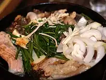 Gopchang-jeongol (gopchang hot pot)