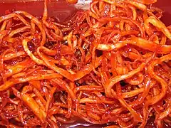 Ojingeochae bokkeum (오징어채볶음)