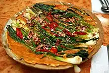 Dongnae pajeon, green scallion pancake, a local specialty of Busan.