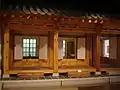 Traditional Korean sarangbang (study room) exterior