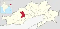 Location in Arunachal Pradesh