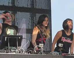 Krewella performing in 2012