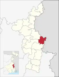 Location of Krishnaganj