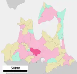 Location of Kuroishi