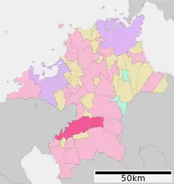 Location of Kurume