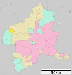 Location of Kusatsu in Gunma Prefecture