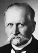 Kyösti Kallio, the 4th President of Finland, with a walrus moustache