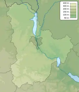 Location of a reservoir in Ukraine