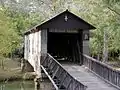 The Kymulga Mill and Covered Bridge Park is located 4.5 miles (7.2 km) northeast of Childersburg on State Route 46. The site was added to the National Register of Historic Places on October 29, 1976.