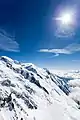 Mont Blanc view from L'Aguille du Midi