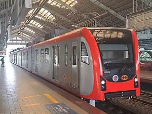 A Line 1 train at Central Terminal station