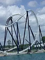 A train navigating the cobra roll