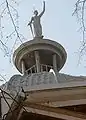 Statue of Lady Justice which tops the courthouse