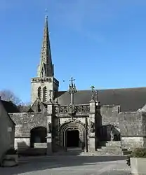 The church in La Martyre