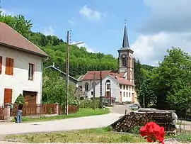 The church in La Petite-Fosse