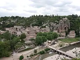 A view of Labeaume on the Beaume River