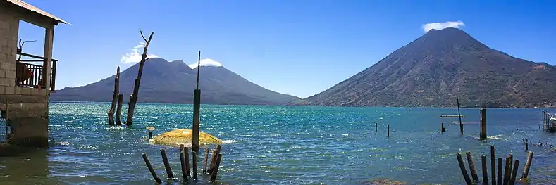 Lake Atitlán, seen from San Marcos Guatemala