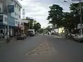 Today, the main road is overlooked by a church.