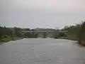 The river Irvine and the view of the viaduct from near Laigh Milton Mill